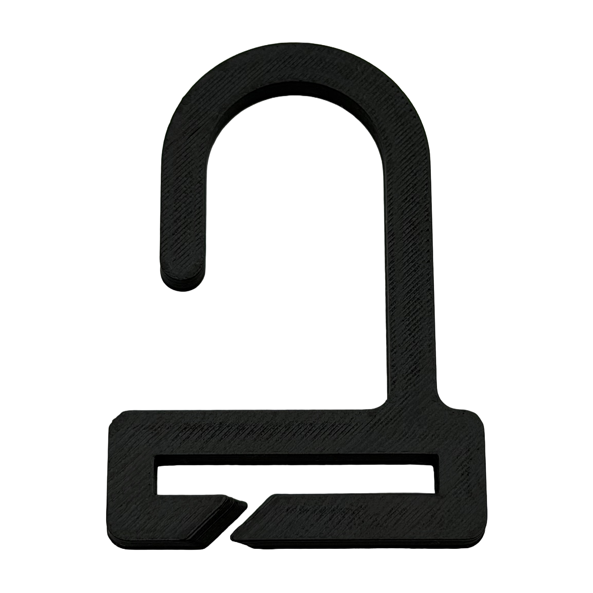 The BrightHook tuckaway headlamp hook in matte black